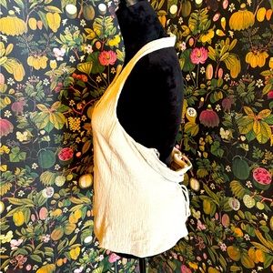 NWT Anthropologie Lace Up Vest